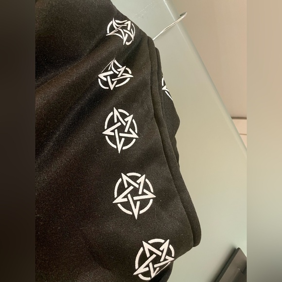 NWOT Mystical Baphomet Print Black Gothic Jacket - Picture 9 of 15